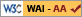 Level Double-A conformance icon, W3C-WAI Web Content Accessibility Guidelines 1.0
